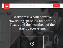 Tablet Screenshot of geekdom.com